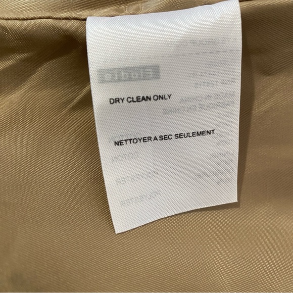 Elodie Khaki Utility Jacket Large Military Cargo Style Zip Front Cotton Coat - Picture 13 of 15